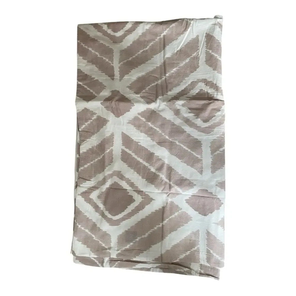 Restoration Hardware Nia Diamond Cotton Linen Twin Duvet Cover Vintage Violet